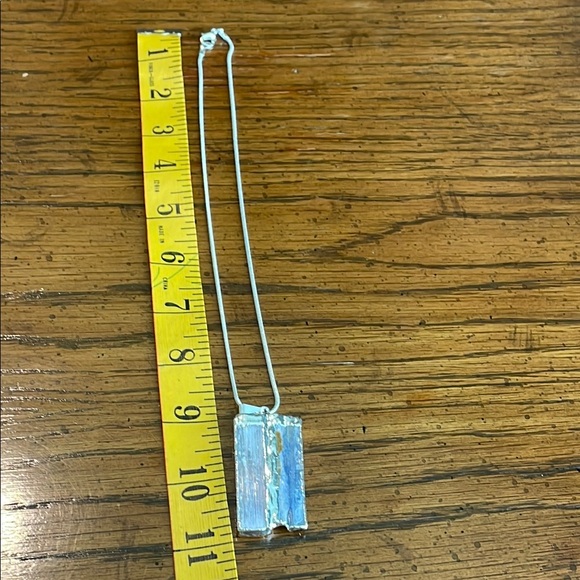 Kyanite and Selenite Pendant Necklace - Picture 4 of 5